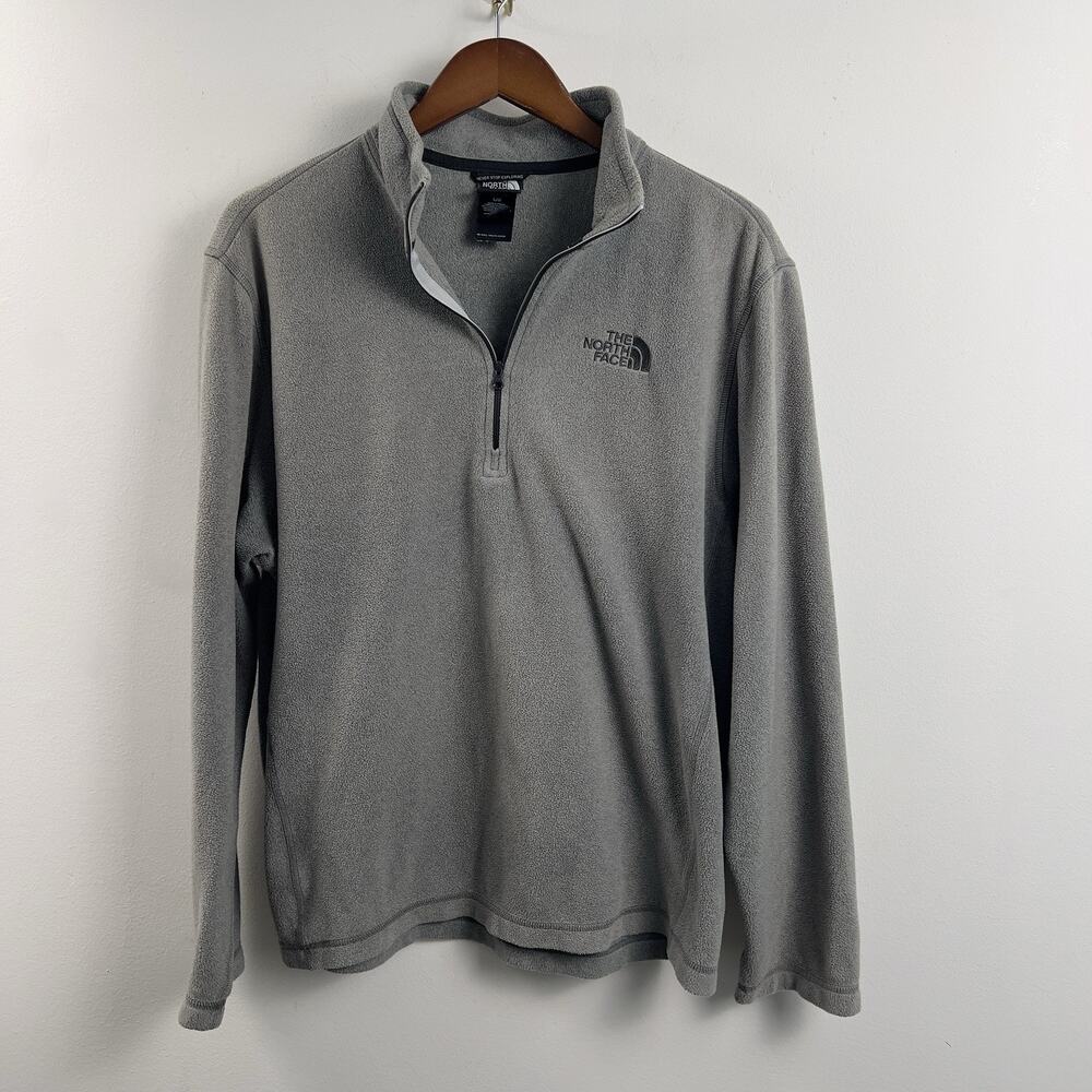 The North Face Fleece 1/4 Zip Grey Men’s Size Large Pullover